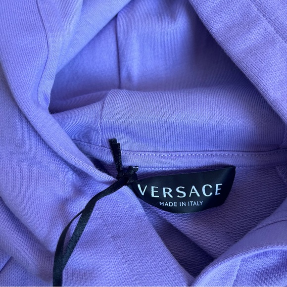 VERSACE
Kids Purple Medusa Greca Print Hoodie - Picture 7 of 9